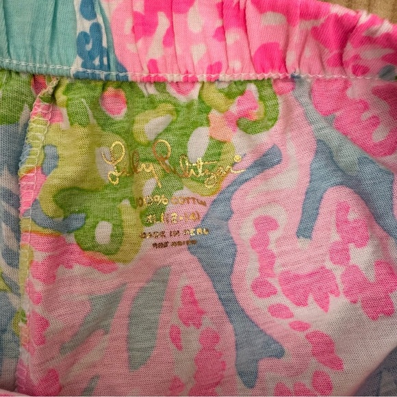 Lilly Pulitzer Girls Pink Floral Shorts Sz. XL (12-14) - Picture 3 of 3
